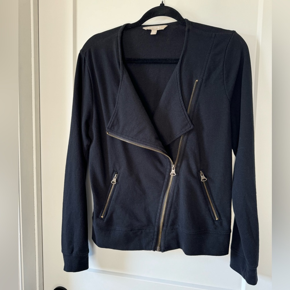 Banana Republic Factory* Cotton Moto Sweater Jacket